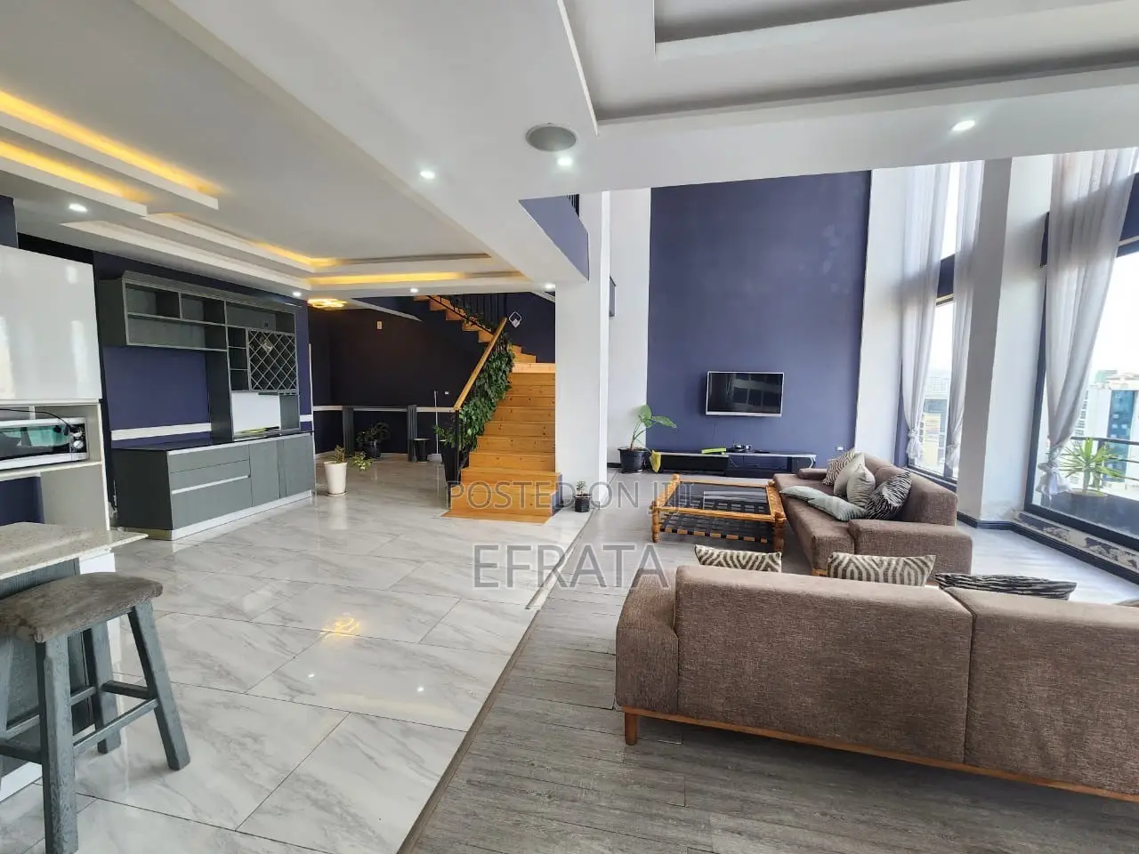 Furnished 3bdrm Penthouse in Bole for rent