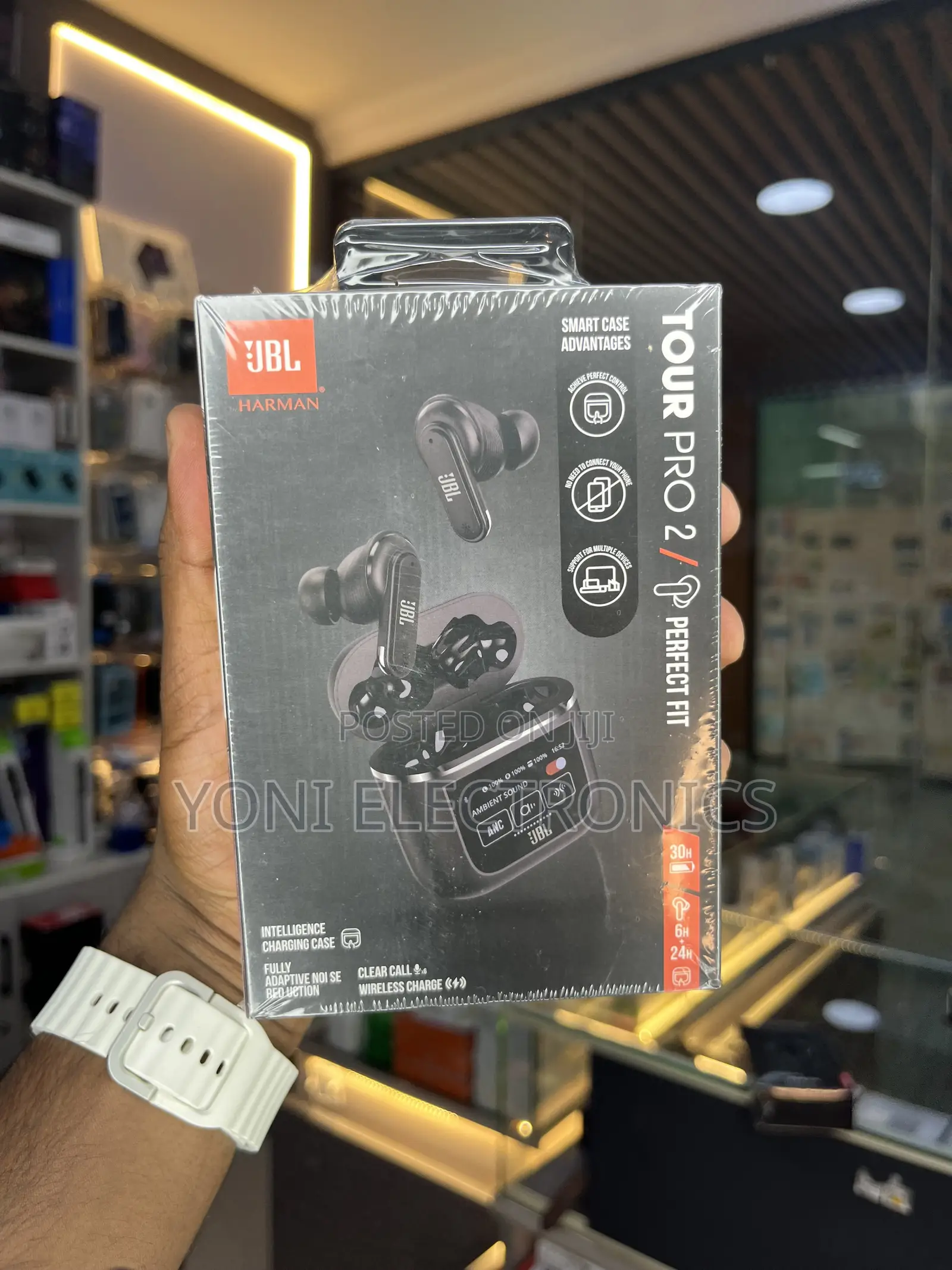 JBL Tour Pro 2 Noise Cancelling Earbuds