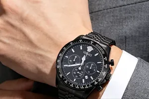 Versace Men's Swiss Chronograph Greca Chrono Wave Watch 43mm