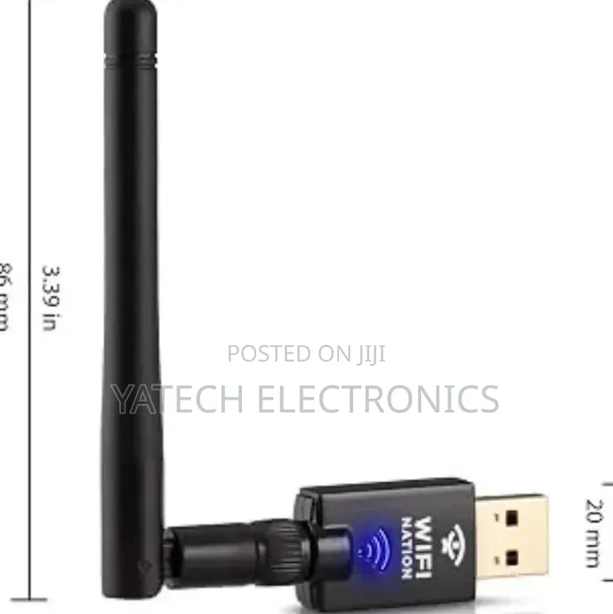 AC600 Dual Band USB Wi-Fi Adapter With an External Antenna