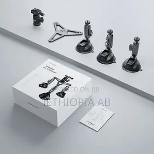 TELESIN Car Mount Triple Suction Cup Mount for Cameras
