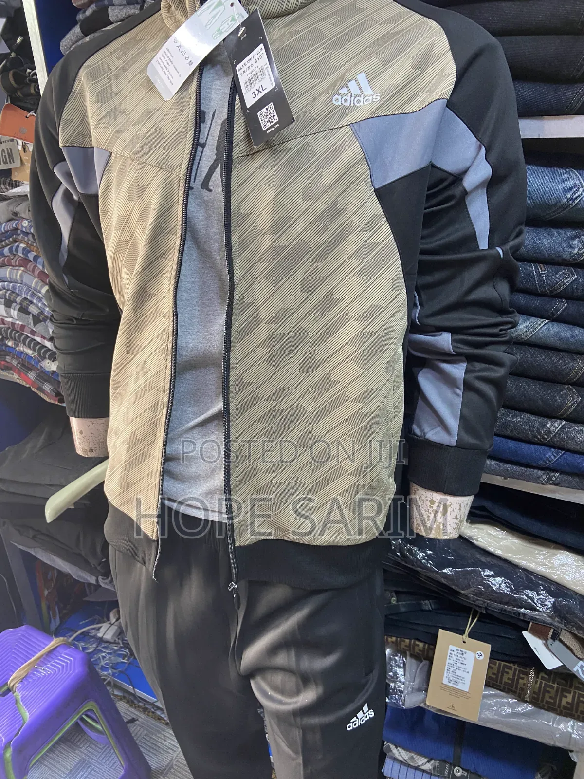 Adidas Color-Block Tracksuit Set -