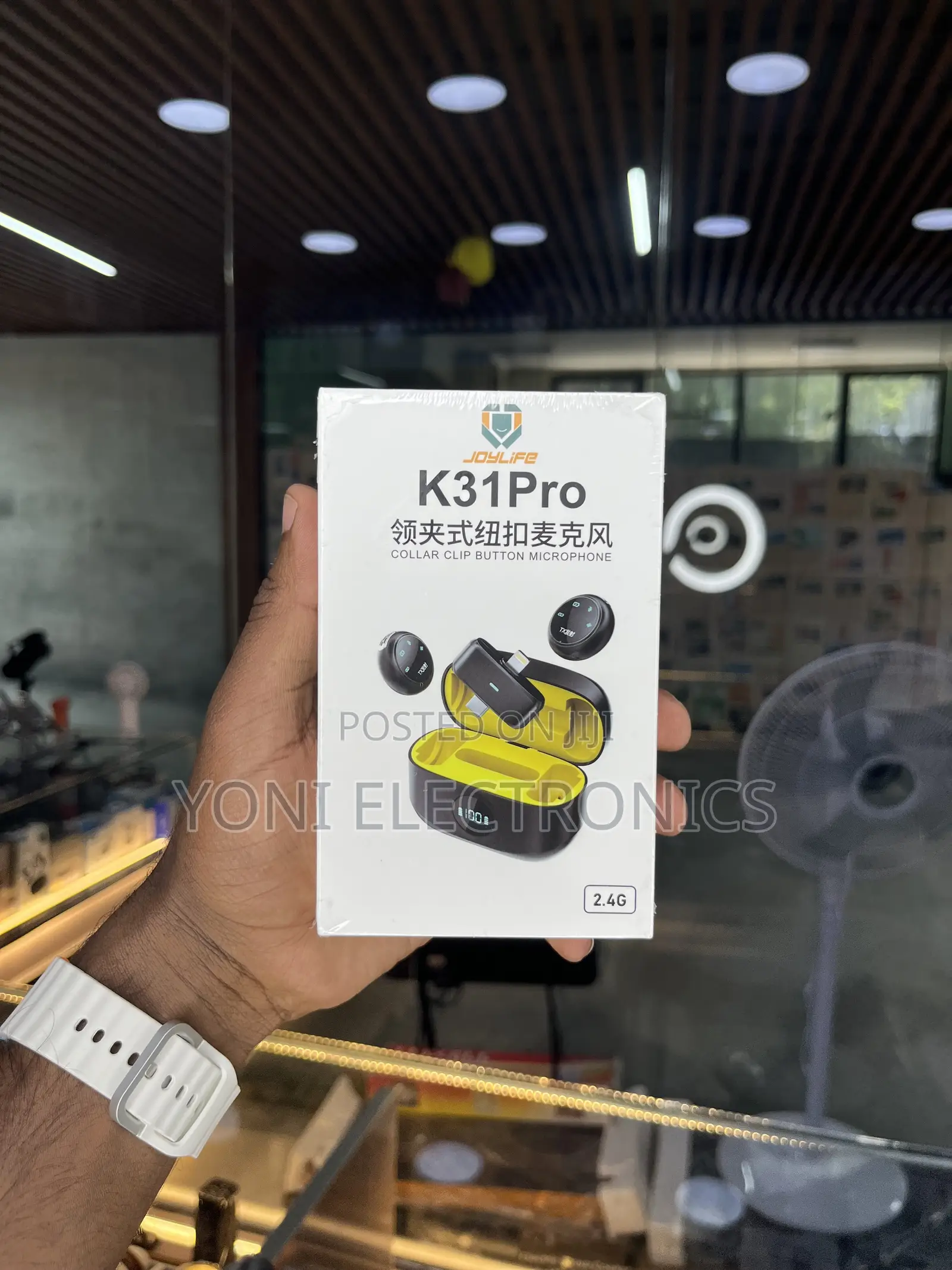 K31 Pro Wireless Collar Clip Button Microphone