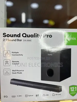Syinix Sound Quality Pro 2.1 Soundbar (Model SYN-SB580)
