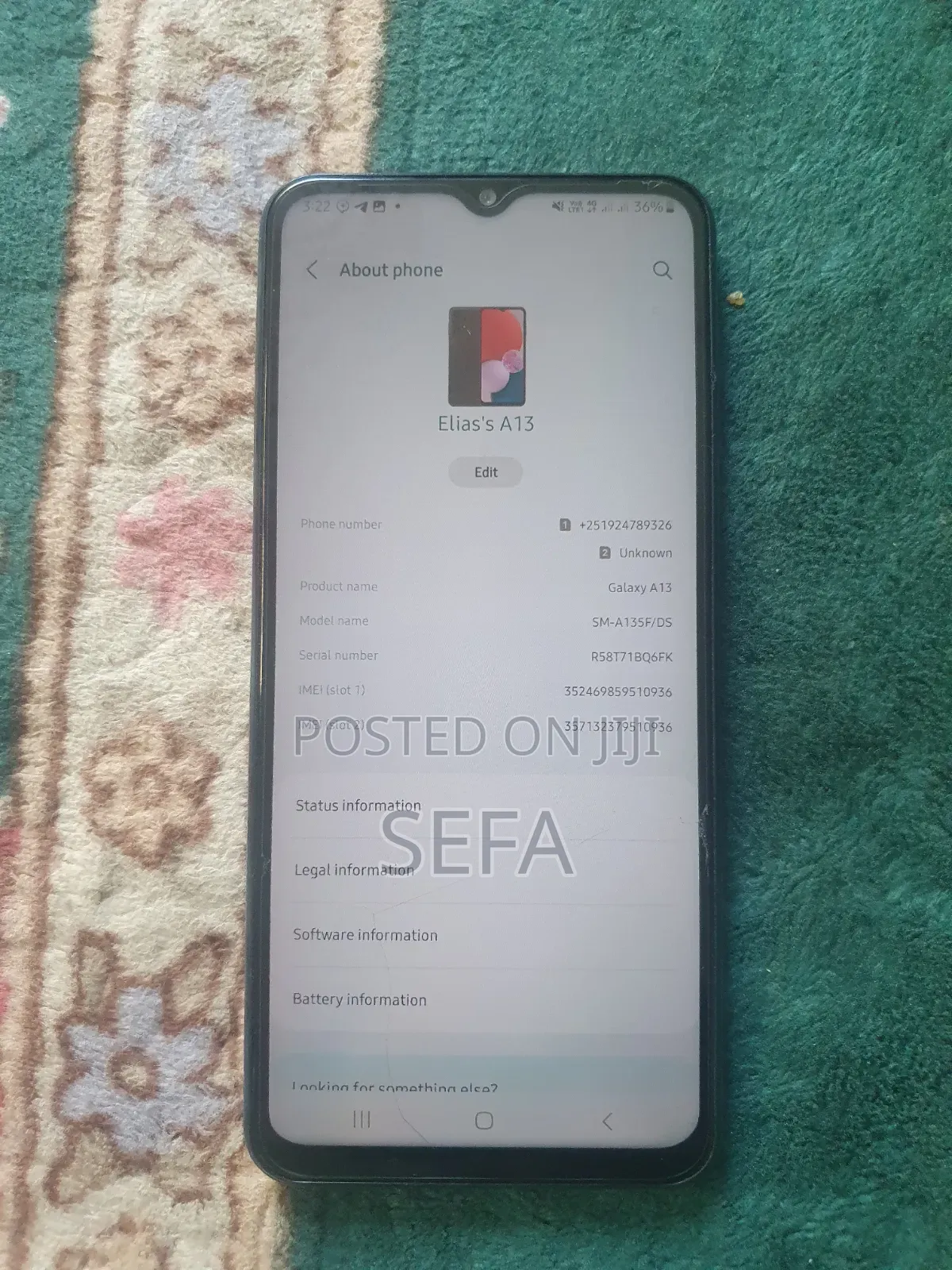 Samsung Galaxy A13 128 GB Graphite