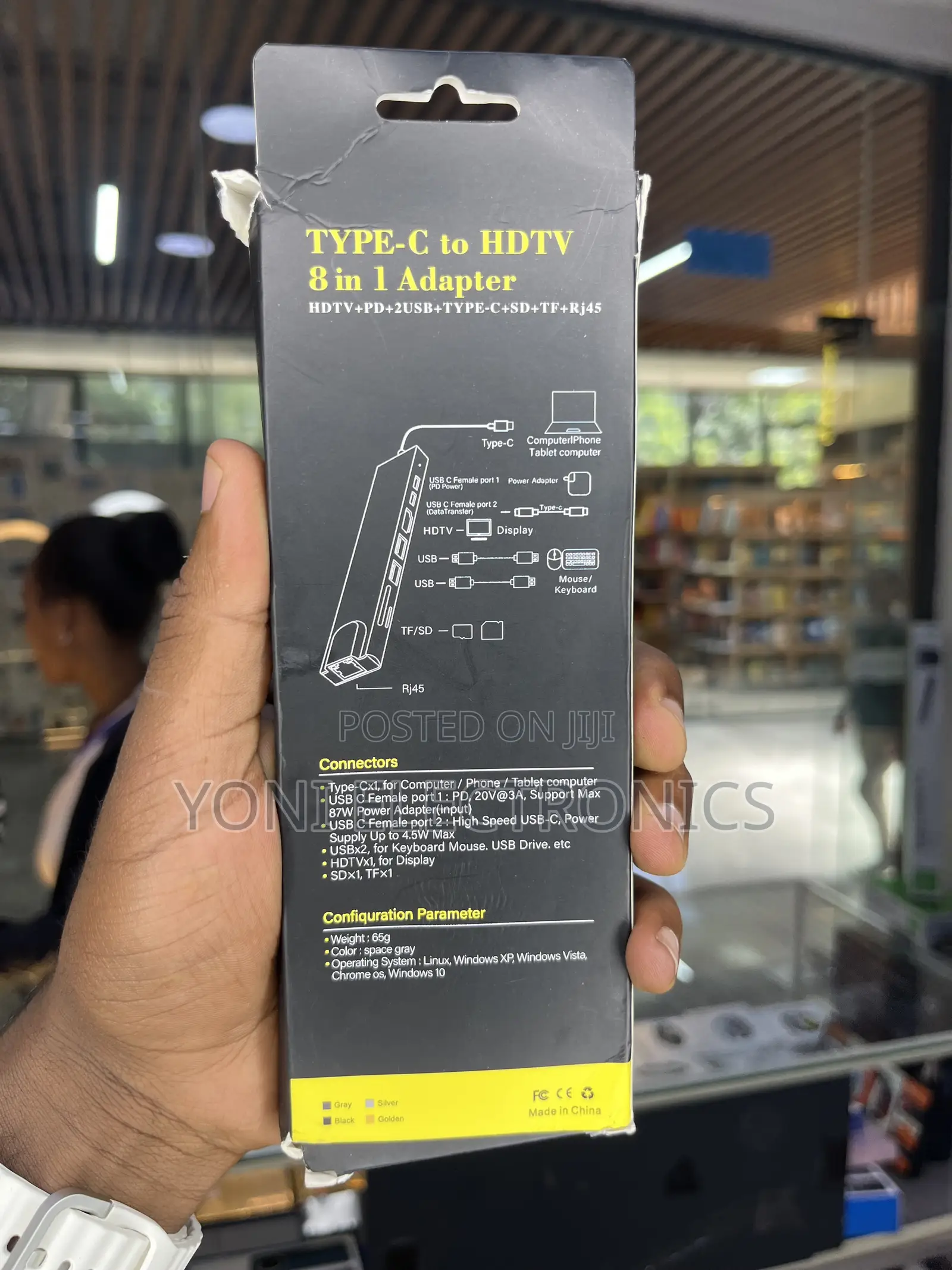 Type-C to HDTV 8-in-1 Multifunction Hub