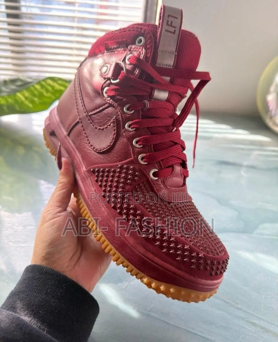 Nike Lunar Force 1 Duckboot “Team Red” Brown Sole -Men’s Sneakers