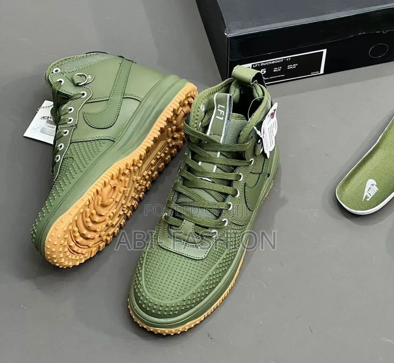 Nike Lunar Force 1 Duckboot “Olive Greenish Color Water Proof