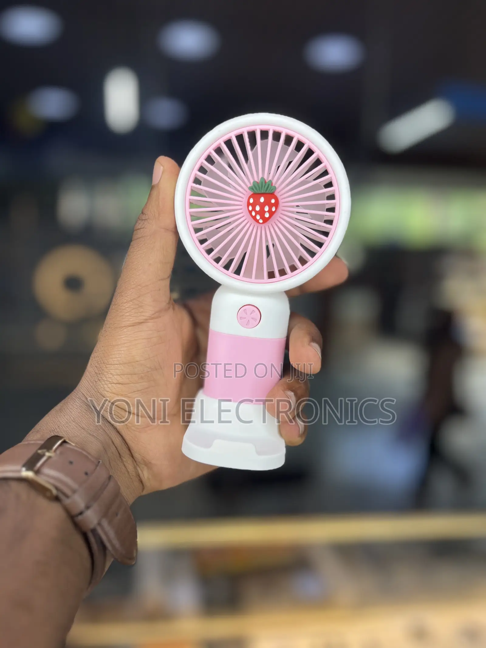 Mini Strawberry Handheld & Desktop Portable Fan