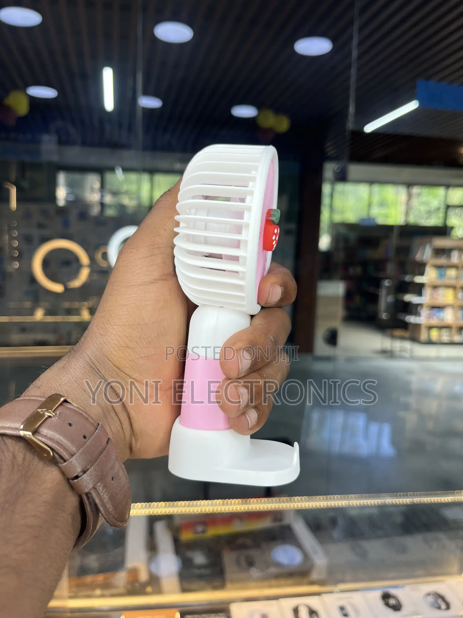 Mini Strawberry Handheld & Desktop Portable Fan