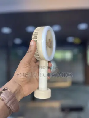 LED Ring Light Mini Handheld Fan
