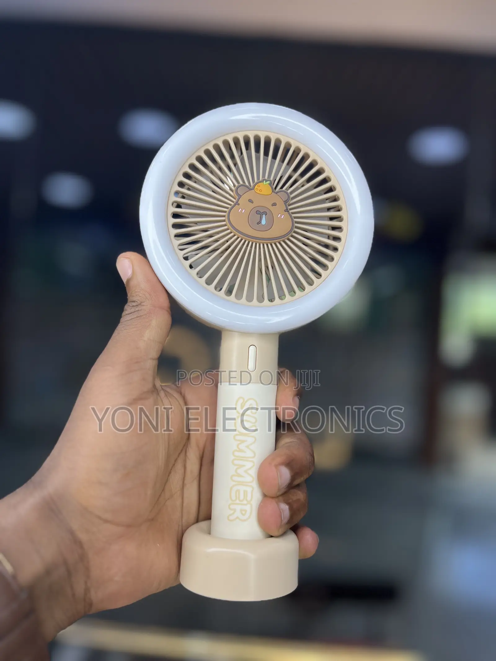 LED Ring Light Mini Handheld Fan