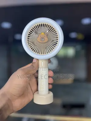 LED Ring Light Mini Handheld Fan