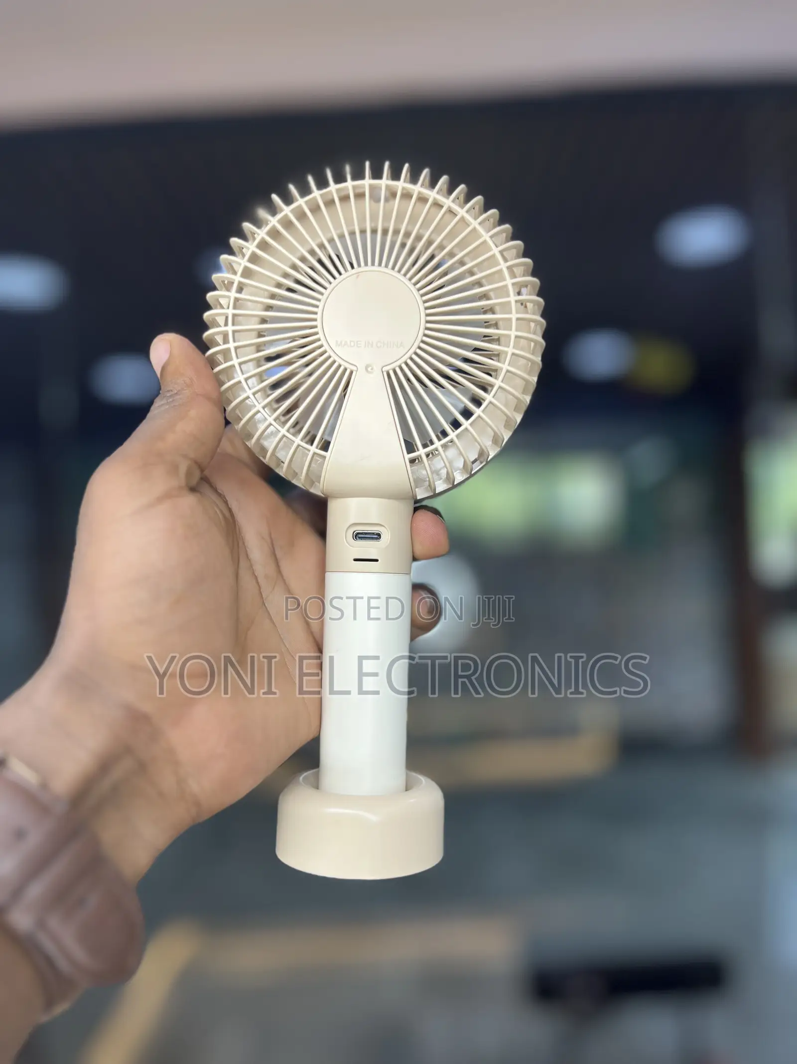 LED Ring Light Mini Handheld Fan