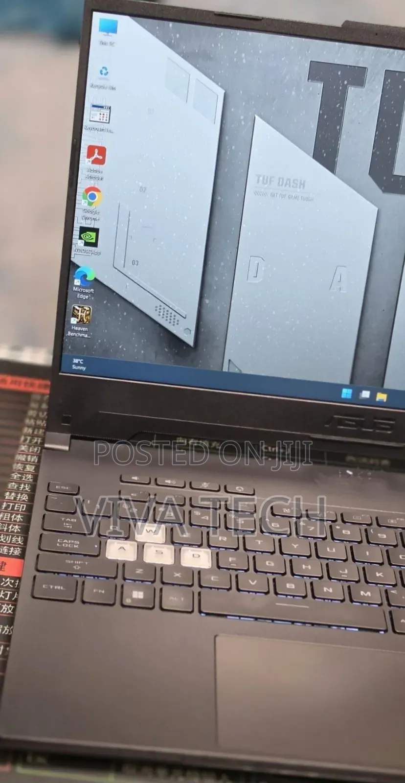 New Laptop Asus TUF Dash F15 16GB Intel Core i7 SSD 512GB