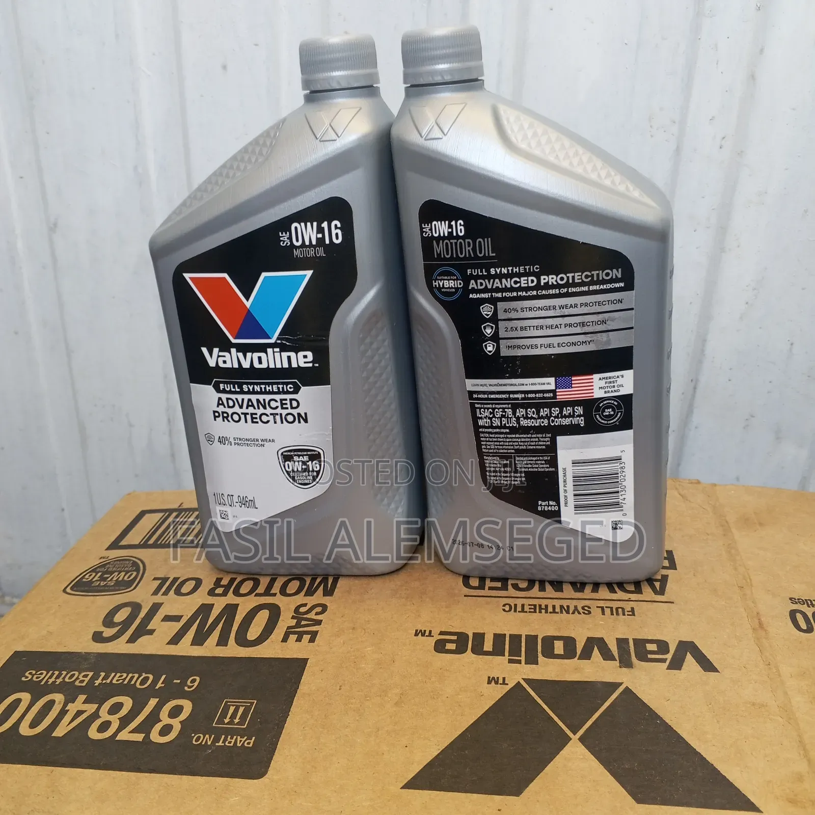 Valvoline Advanced Full Synthetic Motor Oil SAE 0w-16