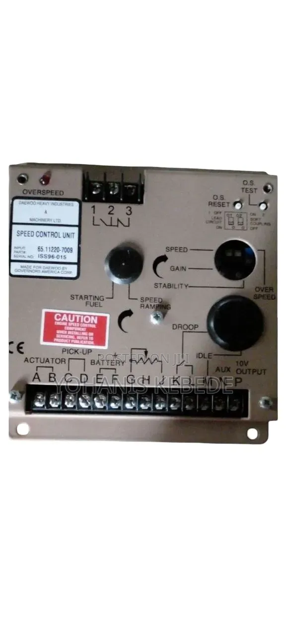 Generator Governor Speed Control Unit