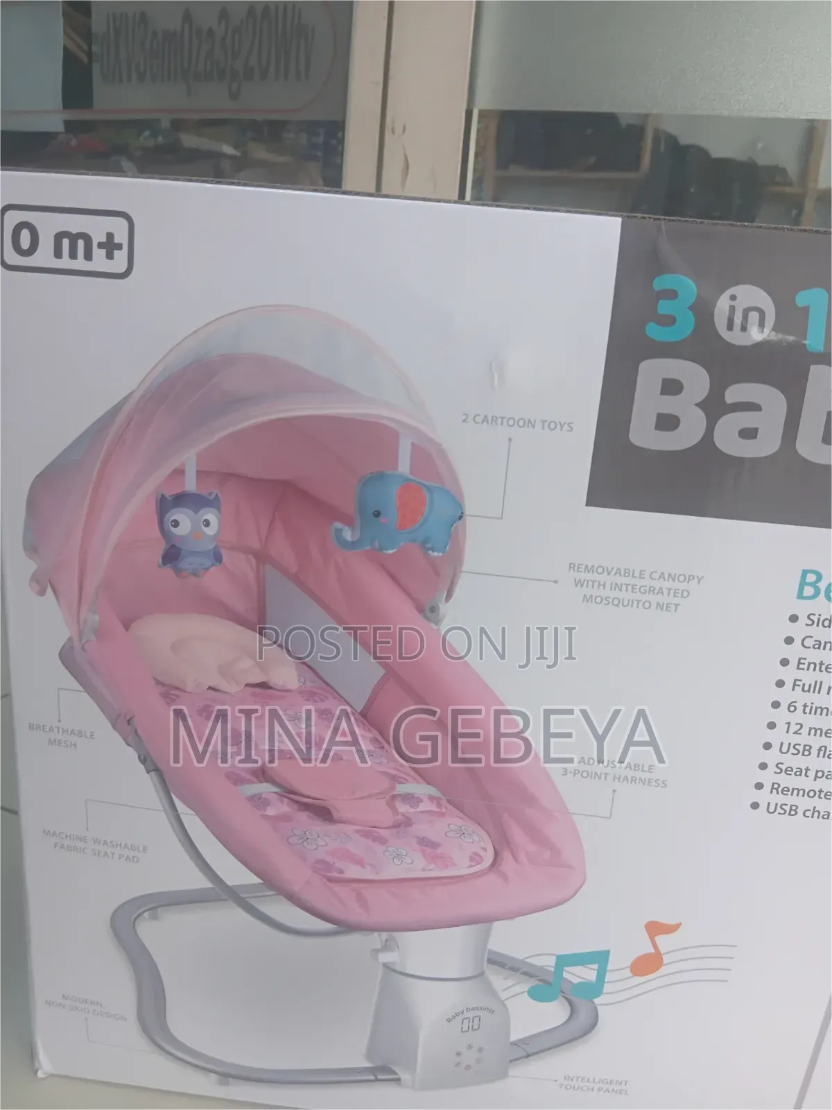 3-in-1 Multifunctional Baby Bassinet Swing