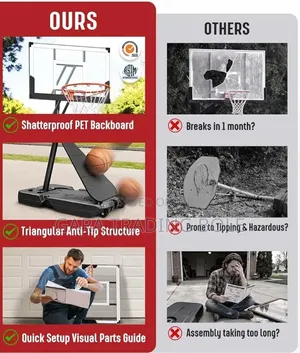 Adjustable Basketball Stand – Train at Home & Out