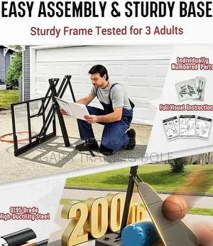 Heavy-Duty Portable Basketball Hoop – Perfect for Kids & Adults