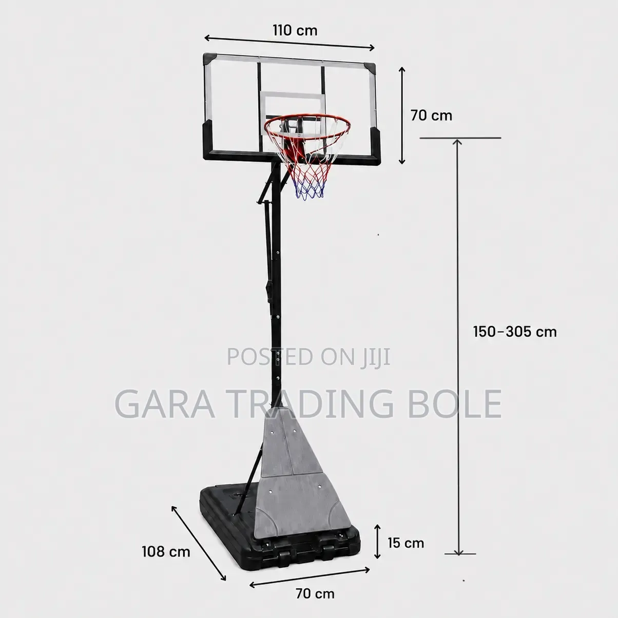 Portable Basketball Goal Perfect for Basketball Training & Home Use