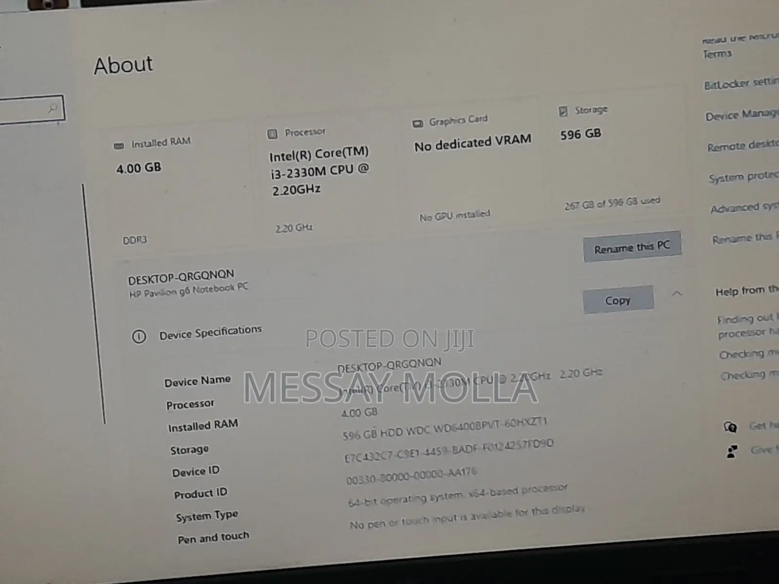 Laptop HP Pavilion 14 4GB Intel Core i3 HDD 640GB