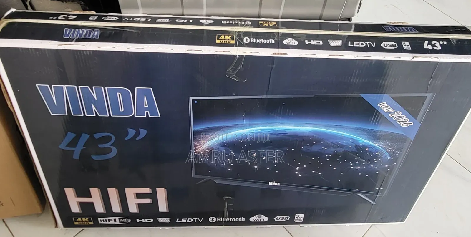 VINDA TV Smart Android Double Glass 2026
