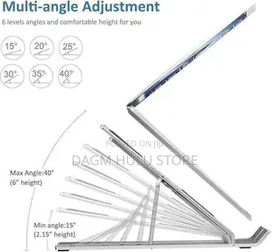 Foldable Height Adjustable Metal Frame Laptop Stand