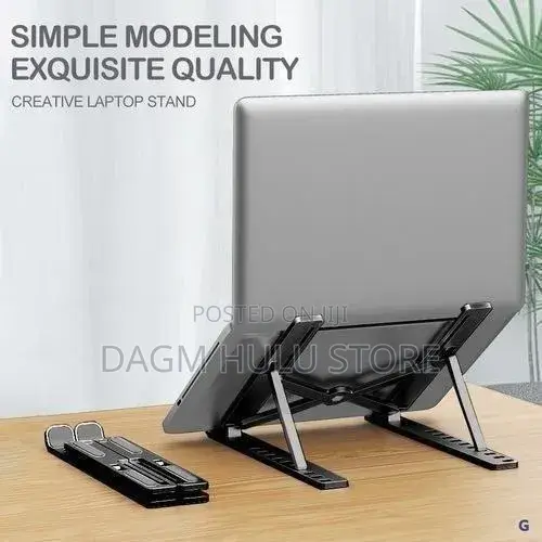 Foldable Height Adjustable Metal Frame Laptop Stand