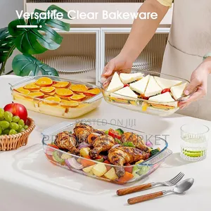 Lasagna Patra Glass 3 Set ባለ 3 የላዛኛ መስሪያ መስታወት ፓትራ