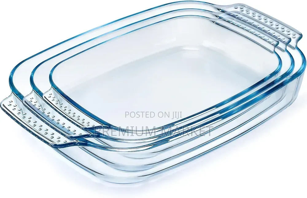 Lasagna Patra Glass 3 Set ባለ 3 የላዛኛ መስሪያ መስታወት ፓትራ