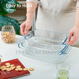 Lasagna Patra Glass 3 Set ባለ 3 የላዛኛ መስሪያ መስታወት ፓትራ