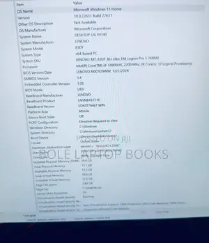 New Laptop Lenovo Legion Pro 7 16GB Intel Core i9 SSD 1T