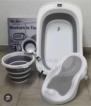 Foldable Baby Bath Tub With Accessories 4-in-1