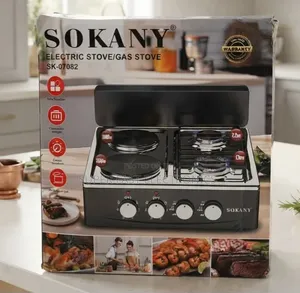 SOKANY Electric Stove – 2 Electric Hot Plates and 2 Gas SUPER FAST