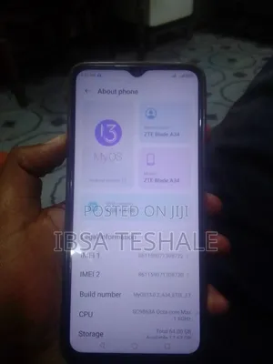 ZTE Blade A34 64 GB Blue