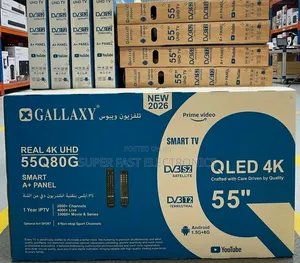 Gallaxy 55 Inch TV QLED 4K UHD Smart Featuring a Real 4K UHD A+ Panel