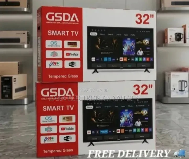 ◈gsda 32" Smart 4k TV New 2026 ◈ Free Delivery ◈ 10_year Warranty