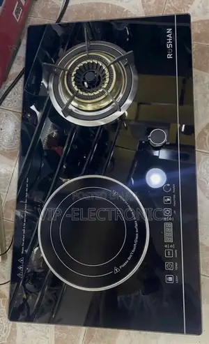 Roshan Ceramic Electric Stove – Glass Cooktop 2-Burner Ceramic & Gas