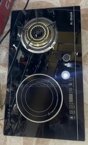 Roshan Ceramic Electric Stove – Glass Cooktop 2-Burner Ceramic & Gas