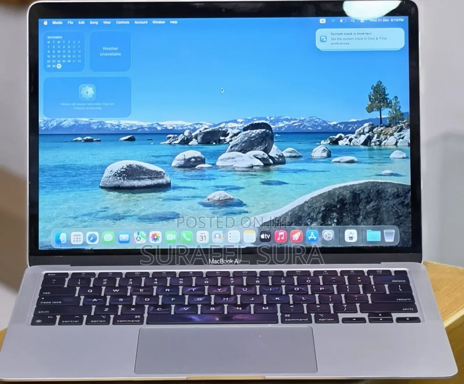 New Laptop Apple MacBook Air 2020 M1 8GB Apple M1 SSD 256GB