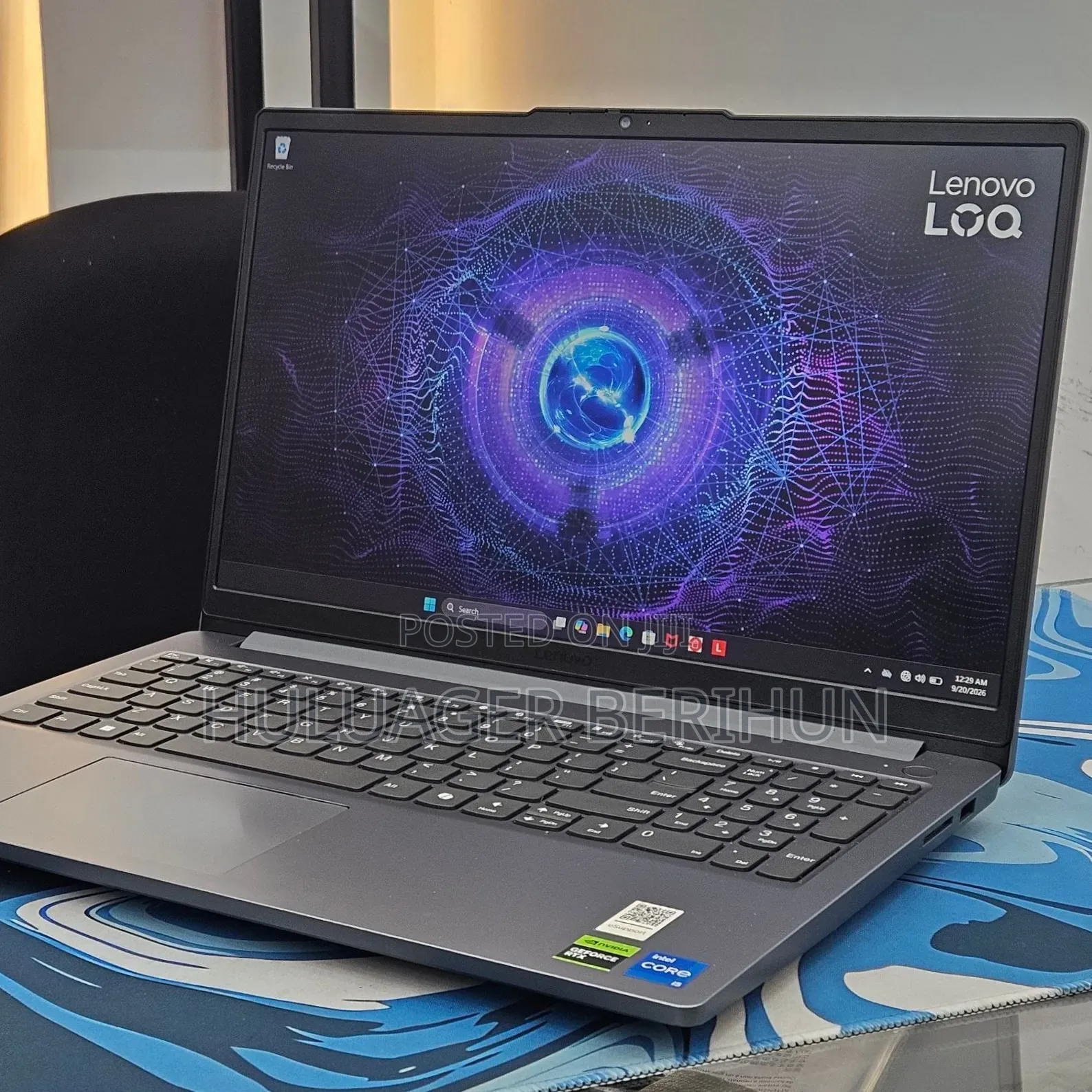 New Laptop Lenovo LOQ 15ARP9 16GB Intel Core i5 SSD 512GB