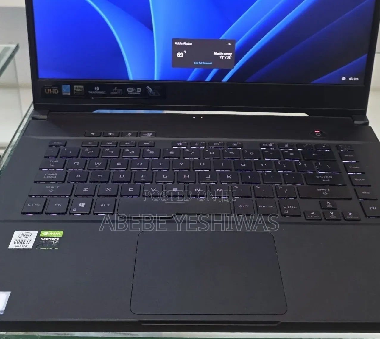 New Laptop Asus ROG Zephyrus G15 16GB Intel Core i7 SSD 512GB