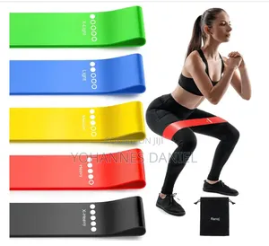 Elastic Resistance Band Set for Gym and Home Exercise