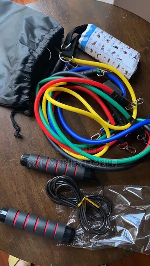 Power Resistance Band With Exercise Accessories – Gym Set