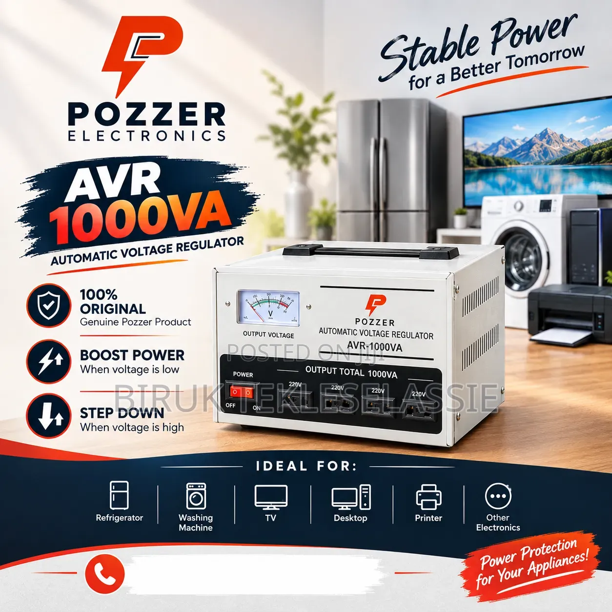 Pozzer Stabilizer 1000 Watt