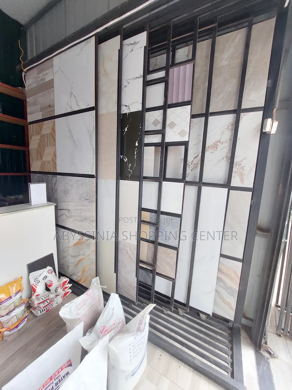 Tile(Ceramic) Showroom Display Rack. የCeramic መደርደሪያ