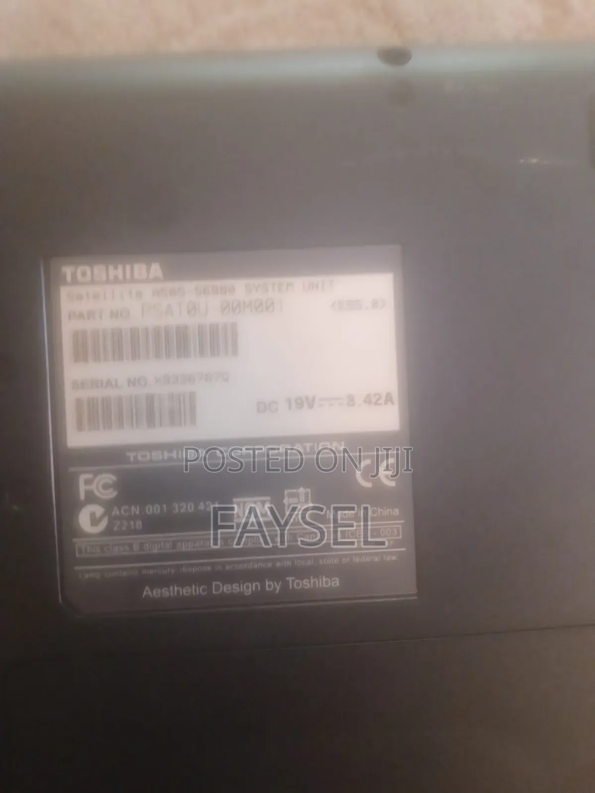 Laptop Toshiba 4GB Intel Core 2 Duo HDD 256GB