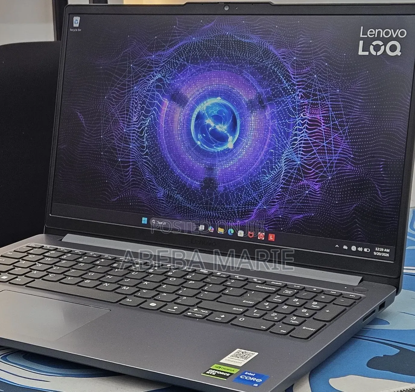 New Laptop Lenovo LOQ 15ARP9 16GB Intel Core i5 SSD 512GB