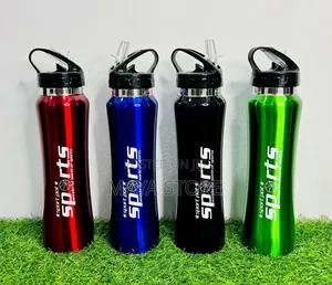 Glossy Stainless Steel Sports Water Bottles